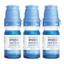 Abbildung: DR. THEISS HYDRO med Blue Augentropfen 3x10 ml, Augentropfen PZN 08032814 