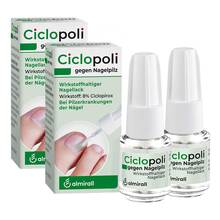 Abbildung: Ciclopoli gegen Nagelpilz 2x6.6 ml, Wirkstoffhaltiger Nagellack PZN 08032862 