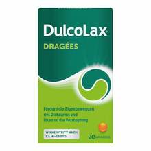 Abbildung: Dulcolax Dragees 5 mg magensaftresistent Tabletten  20 St, Tabletten magensaftresistent PZN 08472922 