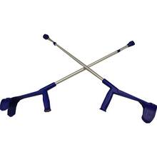 Unterarmkr&uuml;cke f&uuml;r Erwachsene Leichtmetall blau 2 St