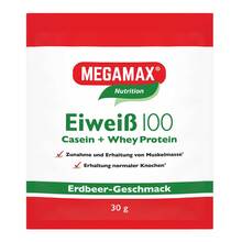 Eiweiss 100 Erdbeer Megamax Pulver 30 g