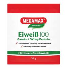 Eiweiss 100 Himbeer Megamax Pulver 30 g