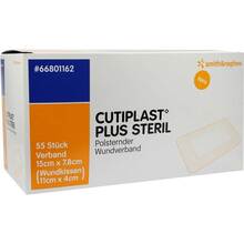 Cutiplast Plus steril 7,8x15 cm Verband 55 St