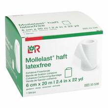 Mollelast haft latexfrei 6cmx20m gedehnt wei&szlig; 1 St