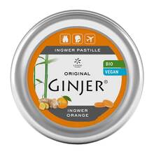 Abbildung: Ingwer Ginjer Pastillen Bio 40 g, Pastillen PZN 10309508 