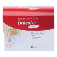 DracoPor Soft weiß Wundverband 3,8x3,8 cm steril 50 St