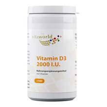 Abbildung: Vitamin D3 2000 I.E. Kapseln 100 St, Kapseln PZN 10986166 