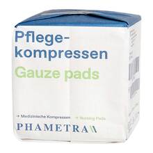 Abbildung: Pflegekompressen Vlies 10x10 cm unsteril 4fach 100 St, Kompressen PZN 11030837 