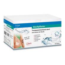 Duschpflaster 10x12 cm Transparentverband steril 50 St
