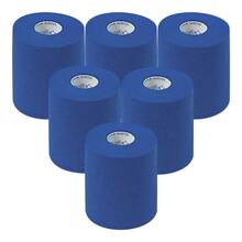 Gazofix color Fixierbinde kohäsiv 6 cmx20 m blau 6 St