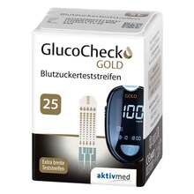 Gluco Check Gold Blutzuckerteststreifen 25 St
