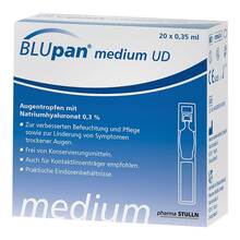 Abbildung: Blupan medium UD Augentropfen 20X0.35 ml, Augentropfen PZN 12415628 