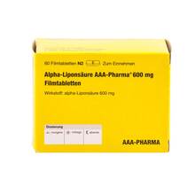 Alpha Lipons&auml;ure AAA Pharma 600 mg Filmtabletten 60 St