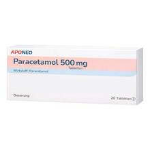 Abbildung: APONEO Paracetamol-Tabletten 500 mg 20 St, Tabletten PZN 12472365 