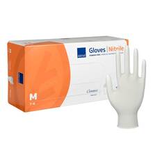 Abena Nitril U.Hands.Classic unste.pu.frei M weiß 150 St