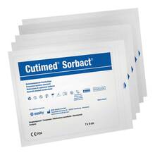 Cutimed Sorbact Kompressen 7x9 cm 5 St