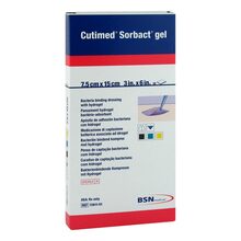 Cutimed Sorbact Gel Kompressen 7,5x15 cm 10 St