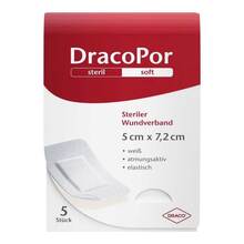 DracoPor Soft wei&szlig; Wundverband 8x15 cm steril 20 St