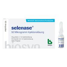 Selenase 50 Mikrogramm Injektionsl&ouml;sung 50x1 ml
