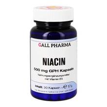 Niacin 500 mg GPH Kapseln 30 St
