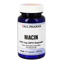 Niacin 500 mg GPH Kapseln 60 St