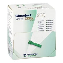 Glucoject Lancets Plus 33 G 200 St