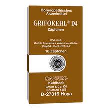 Abbildung: Grifokehl D4 Zäpfchen 10 St, Suppositorien PZN 15232609 