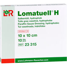 Lomatuell H Salbent&uuml;ll 10x10 cm steril 10 St