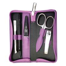 Abbildung: Yes Manicure-Etui Leder 5teilig lavendel 1 St PZN 15733984 