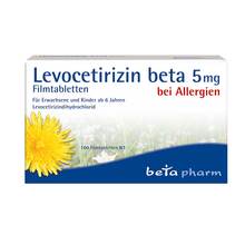 Levocetirizin beta 5 mg Filmtabletten 100 St