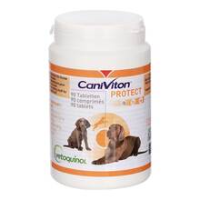 Abbildung: Caniviton Protect Ergänzungsfuttermittel für Hunde / Katzen 90 St, Tabletten PZN 16361332 
