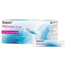 Abbildung: Gepan® Mannose to go Lösung zum Einnehmen 14X5 ml, Lösung zum Einnehmen PZN 16502494 