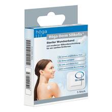 H&ouml;ga-Derm Silikofix steriler Wundverband 3,8x3,8 cm 5 St