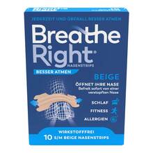 Besser Atmen Breathe Right® Nasenpflaster normal beige 10 St