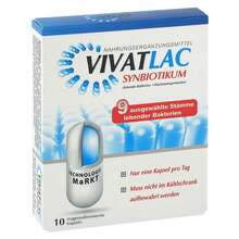 Abbildung: Vivatlac Synbiotikum magensaftresistente Kapseln 10 St, Kapseln magensaftresistent PZN 17195433 