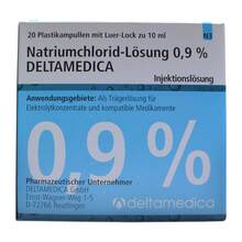Natriumchlorid-L&ouml;sung 0,9% Deltamedica Luer-Lo Pl. 20x10 ml