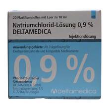 Natriumchlorid-L&ouml;sung 0,9% Deltamedica Luer Pl. 20x10 ml