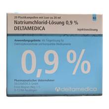 Natriumchlorid-L&ouml;sung 0,9% Deltamedica Luer Pl. 20x20 ml