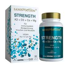 Sanomotion Strength K2 + D3 + Ca + Mg vegan Kapseln 90 St