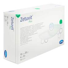 Zetuvit Plus extrastarke Saugkompr.steril 10x20 cm 10 St