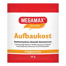 Megamax Aufbaukost Cappuccino Pulver 30 g