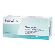 Bisacodyl Sanavita 10 mg Zäpfchen 6 St
