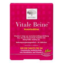 Abbildung: Vitale Beine Tabletten 30 St, Tabletten PZN 18163398 