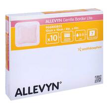 Allevyn Gentle Border Lite 10x10 cm Schaumverband  10 St