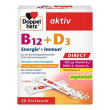Abbildung: Doppelherz B12 + D3 Direct Pellets 20 St, Pellets PZN 18302285 