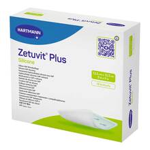 Zetuvit Plus Silicone steril 12,5x12,5 cm 10 St