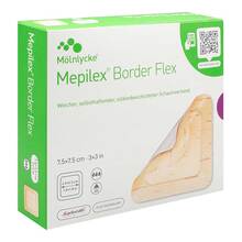 Mepilex Border Flex Schaumverband haft.7,5x7,5 cm 5 St