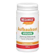 Aufbaukost vegan Cappuccino Megamax Pulver 500 g