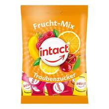 Abbildung: Intact Traubenzucker Beutel Frucht-Mix 75 g, Bonbons PZN 18720611 