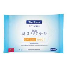 Abbildung: Sterillium 2in1 wipes Hand- und Flächendesinfektion 15 St, Tücher PZN 18835975 